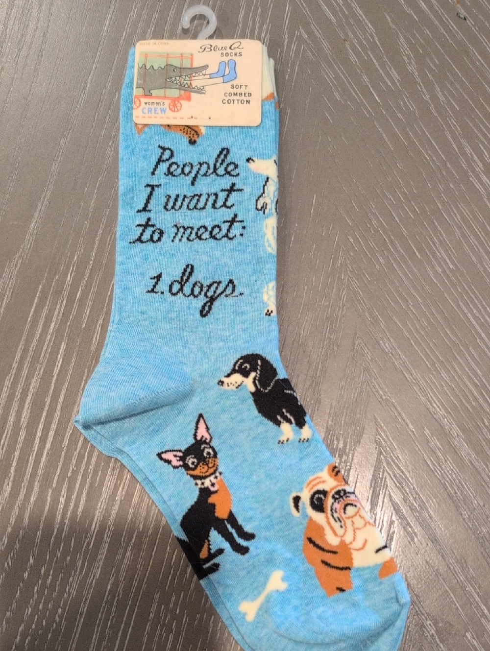 Women's BlueQ Dog Socks